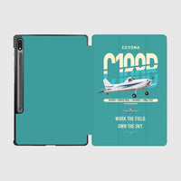 Thumbnail for Cessna A188B AgTruck design on turquoise samsung tablet tablet case