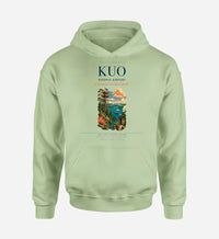 Thumbnail for Kuopio Airport (KUO) design on light green hoodie single-side print