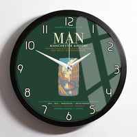 Thumbnail for Manchester Airport MAN Wall-Clock Framed - Dark Green