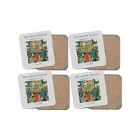 Thumbnail for The Airport Mosaic - Designed Coasters design on light gray 4-pieces-set