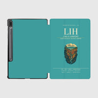 Thumbnail for Līhuʻe Airport (LIH) design on turquoise samsung tablet tablet case