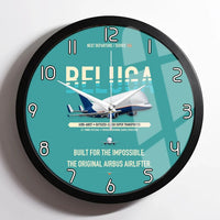 Thumbnail for Airbus A300-600ST BelugaST design on turquoise framed wall clock