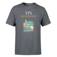Thumbnail for Vincenzo Florio Airport Trapani-Birgi (TPS) T-Shirt single-side front print in Gray | vincenzo-florio-airport-trapani-birgi-tps-double-side-t-shirt