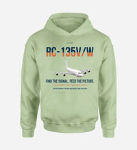 Thumbnail for RC-135V W Rivet Joint design on light green double-side hoodie, single-side print