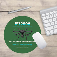 Thumbnail for Inspired Flight IF1200A design on green round mouse pad