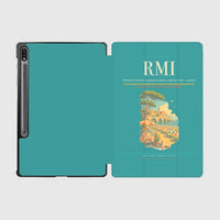 Thumbnail for Federico Fellini International Airport (RMI) design on turquoise samsung tablet tablet case