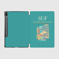 Thumbnail for Lamezia Terme International Airport (SUF) design on turquoise samsung tablet tablet case