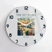 Thumbnail for VINTAGE G4113 - The Jet Dawn - Designed Wall Clocks design on lightgray no-frame