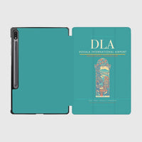 Thumbnail for Douala International Airport (DLA) design on turquoise samsung tablet tablet case