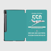 Thumbnail for Cessna Citation 550 - Citation II design on turquoise samsung tablet tablet case