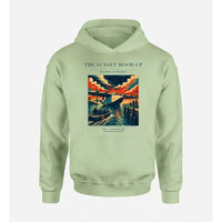 Thumbnail for VINTAGE G4277 - The Sunset Moor-Up - Premium Hoodie design on lightgreen premium