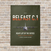 Thumbnail for Short Belfast C.1 vertical canvas print - no frame - green army background