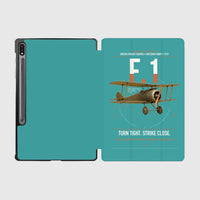 Thumbnail for Sopwith Camel F.1 design on turquoise samsung tablet tablet case