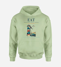 Thumbnail for Pangborn Memorial Airport (EAT) design on light green hoodie single-side print