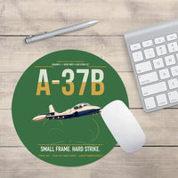 Thumbnail for A-37B Dragonfly design on green round mouse pad