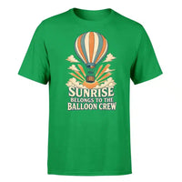 Thumbnail for SIGNAL 566 - Sunrise Belongs To The Balloon Crew - Premium T-Shirt design on green premium t shirt