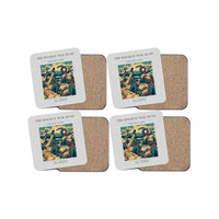 Thumbnail for The Holiday Mail Rush - Designed Coasters design on light gray 4-pieces-set