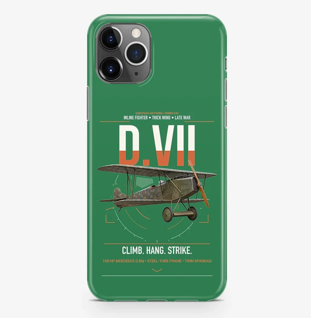 Fokker D.VII design on green magsafe iphone case, for iPhone Pro Max