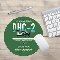 Thumbnail for DHC-2 Beaver Mk I design on green round mouse pad