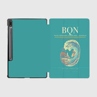 Thumbnail for Rafael Hernández Airport (BQN) design on turquoise samsung tablet tablet case