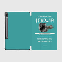 Thumbnail for CFM LEAP-1B design on turquoise samsung tablet tablet case