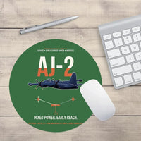 Thumbnail for AJ-2 Savage Tanker design on green round mouse pad