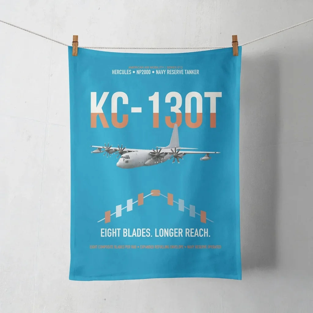 KC-130T NP2000 design on turquoise towel