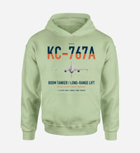 Thumbnail for Boeing KC-767A design on light green double-side hoodie, single-side print