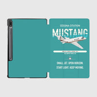 Thumbnail for Cessna Citation Mustang design on turquoise samsung tablet tablet case