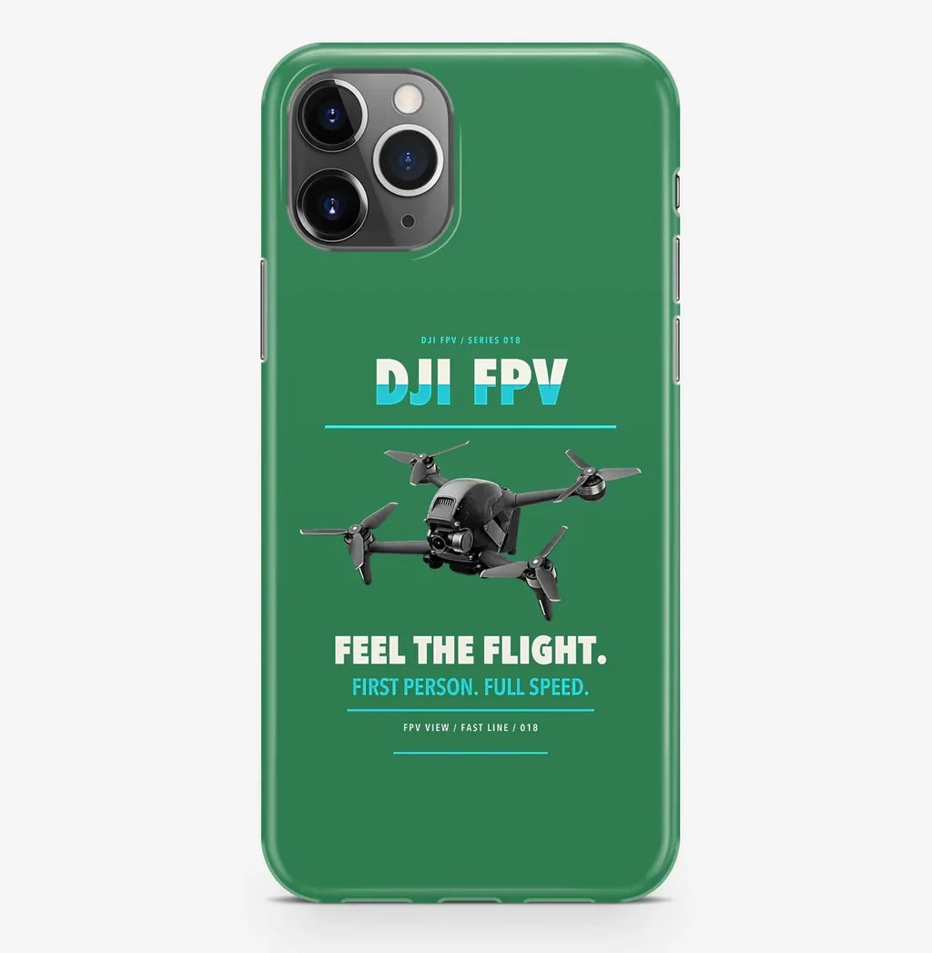 DJI FPV Case ProMax design on green iphone case promax