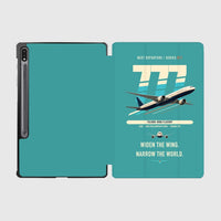 Thumbnail for Boeing 777-9 design on turquoise samsung tablet tablet case