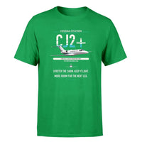 Thumbnail for Cessna Citation CJ2+ design on green double-side t-shirt, single-side print