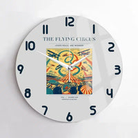Thumbnail for VINTAGE G4026 - The Flying Circus - Designed Wall Clocks design on lightgray no-frame