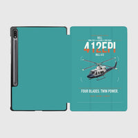 Thumbnail for Bell 412EPI design on turquoise samsung tablet tablet case