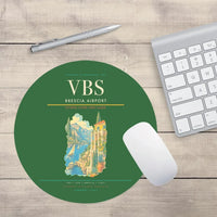 Thumbnail for Brescia Airport (VBS) design on green round mouse pad
