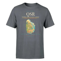 Thumbnail for Salerno Costa d'Amalfi Airport (QSR) T-Shirt single-side front print in Gray | salerno-costa-damalfi-airport-qsr-double-side-t-shirt