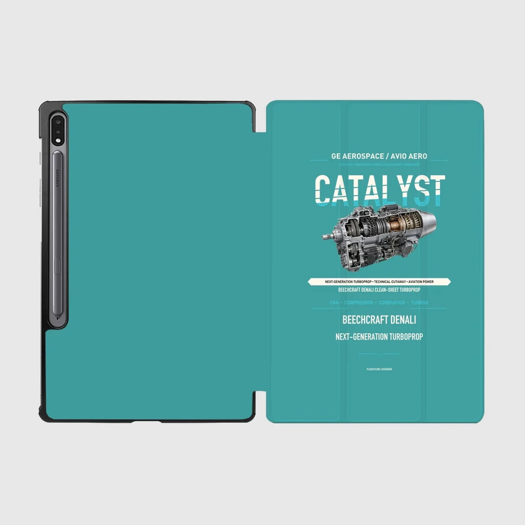 CATALYST design on turquoise samsung tablet tablet case