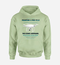 Thumbnail for DJI Phantom 4 Pro V2.0 design on light green hoodie single side