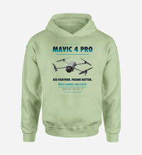 Thumbnail for DJI Mavic 4 Pro design on light green hoodie single side