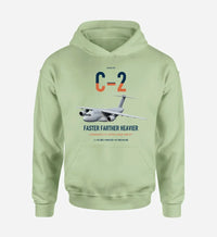 Thumbnail for Kawasaki C-2 design on light green double-side hoodie, single-side print