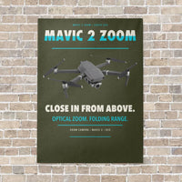 Thumbnail for DJI Mavic 2 Zoom vertical canvas print - no frame - green army background