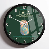 Thumbnail for Ronald Reagan Washington National Airport DCA Wall-Clock Framed - Dark Green