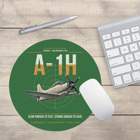 Thumbnail for A-1H Skyraider design on green round mouse pad