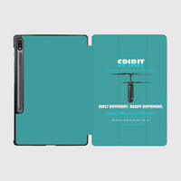 Thumbnail for Ascent AeroSystems Spirit design on turquoise samsung tablet tablet case