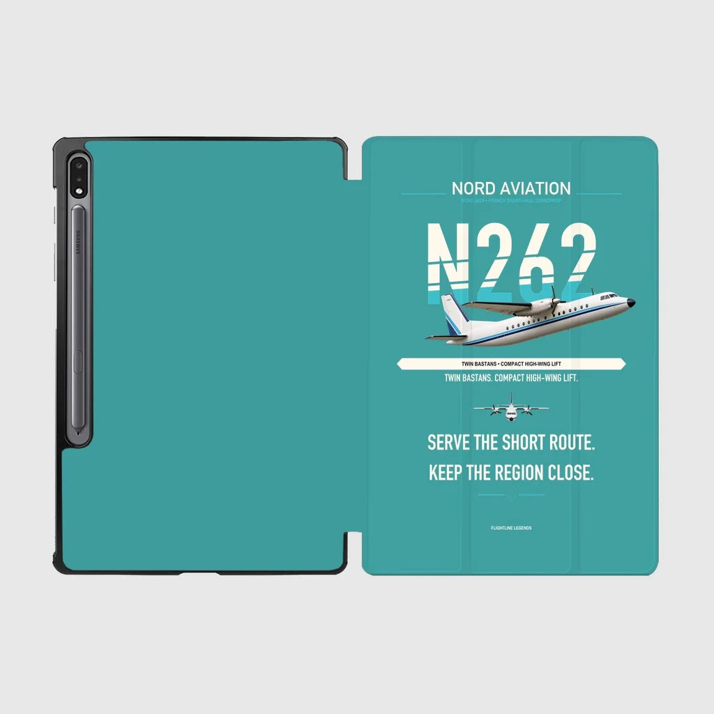 Nord 262A design on turquoise samsung tablet tablet case