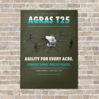 Thumbnail for DJI Agras T25 vertical canvas print - no frame - green army background