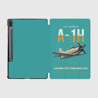 Thumbnail for A-1H Skyraider design on turquoise samsung tablet tablet case