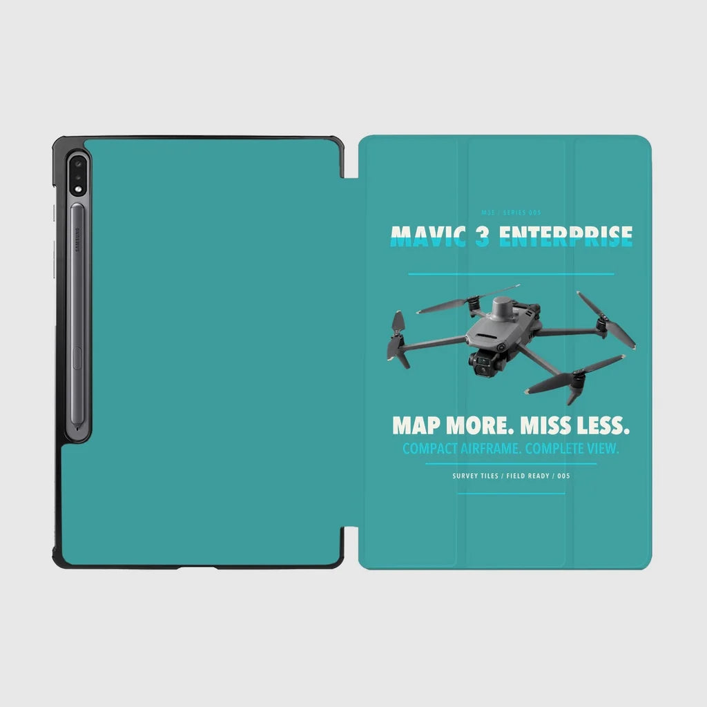 DJI Mavic 3 Enterprise design on turquoise samsung tablet tablet case