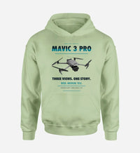 Thumbnail for DJI Mavic 3 Pro design on light green hoodie single side