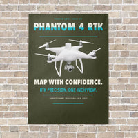 Thumbnail for DJI Phantom 4 RTK vertical canvas print - no frame - green army background